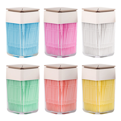 Jinhu plastic toothpicks for gum protection food grade double-headed fish bone picking toothpicks for household use 200 bottles simple wholesale