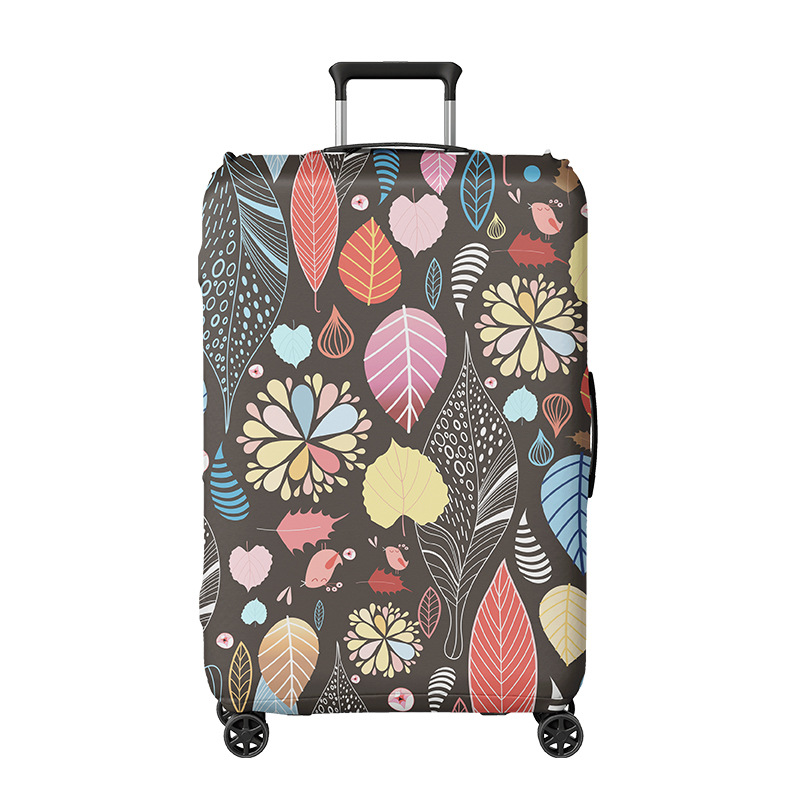 Funda Protectora para Equipaje Anqing Craft, Recomendada para Estudiar en el Extranjero, Elástica, con Estampado de Dibujos Animados, Pedido Mínimo de Una Pieza, Estampado Tropical