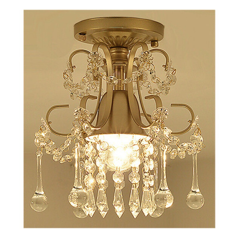 Transfronterizo lámpara de techo de cristal dormitorio balcón pasillo puerta lámpara de oro moderna lámpara Simple fábrica al por mayor