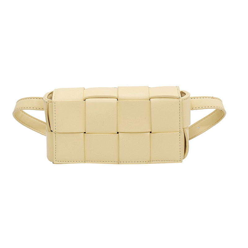 Bolso de Mujer de un Solo Hombro, Estilo Coreano, Versátil, Tejido a Mano, Bolso de Pecho, Bolso Cuadrado Pequeño, Artículo Popular de Primavera/Verano 2024