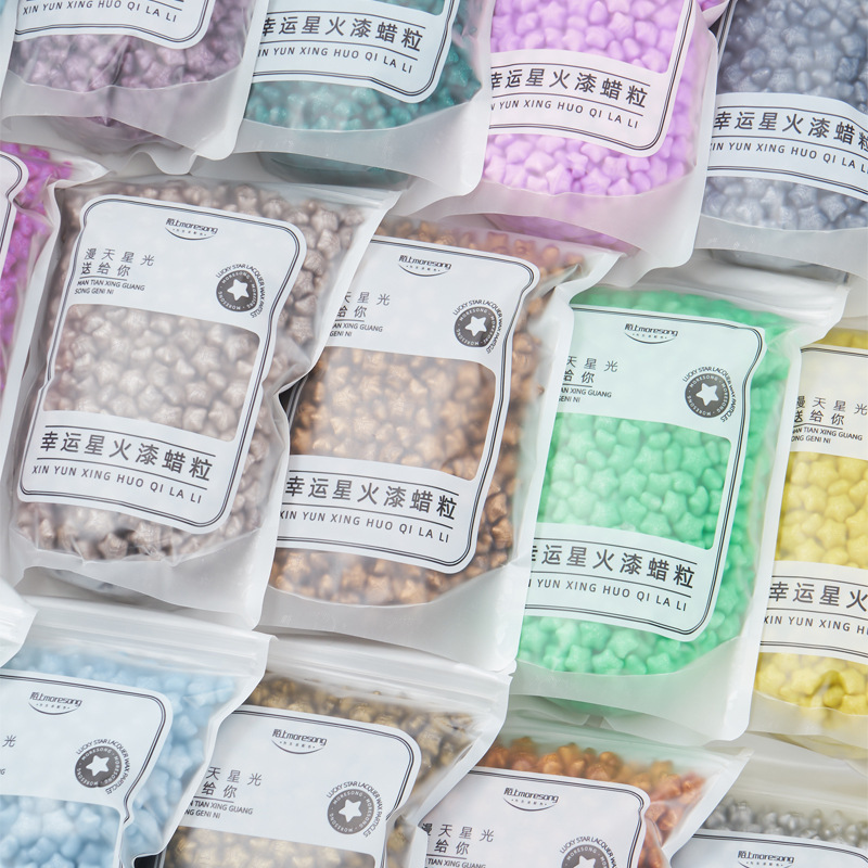 敦虎幸运星火漆蜡粒500G五角星火漆蜡粒散装混色厂家批发火漆印章