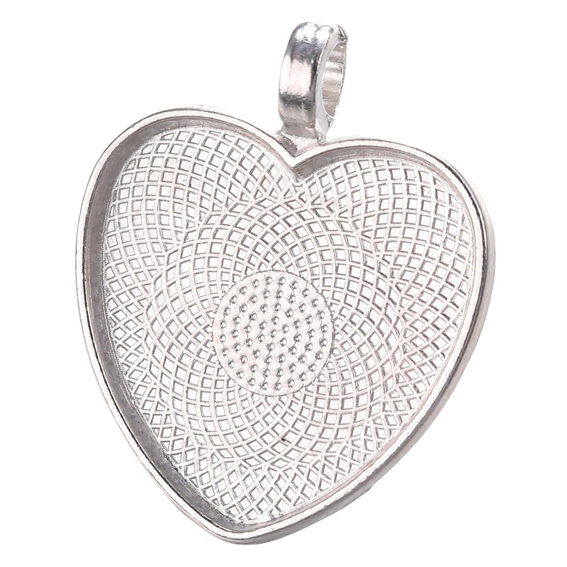 Aleación de accesorios de la joyería diy25mm melocotón corazón gema tiempo base transfronteriza Europea y Americana COLLAR COLGANTE de fábrica al por mayor