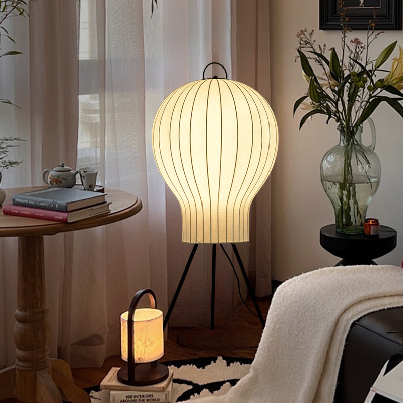 Gran vista jardín lámpara de piso estilo japonés sofá sala de estar lámpara de atmósfera de alto nivel diseñador de luces decorativas de vivienda L259
