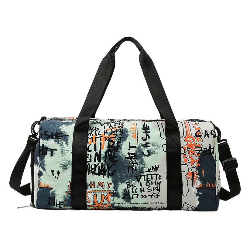 Bolsa de entrenamiento deportivo de moda impresa portátil Yuantong hombro crossbody de gran capacidad bolsa de fitness bolsa de equipaje de viaje de negocios de corta distancia