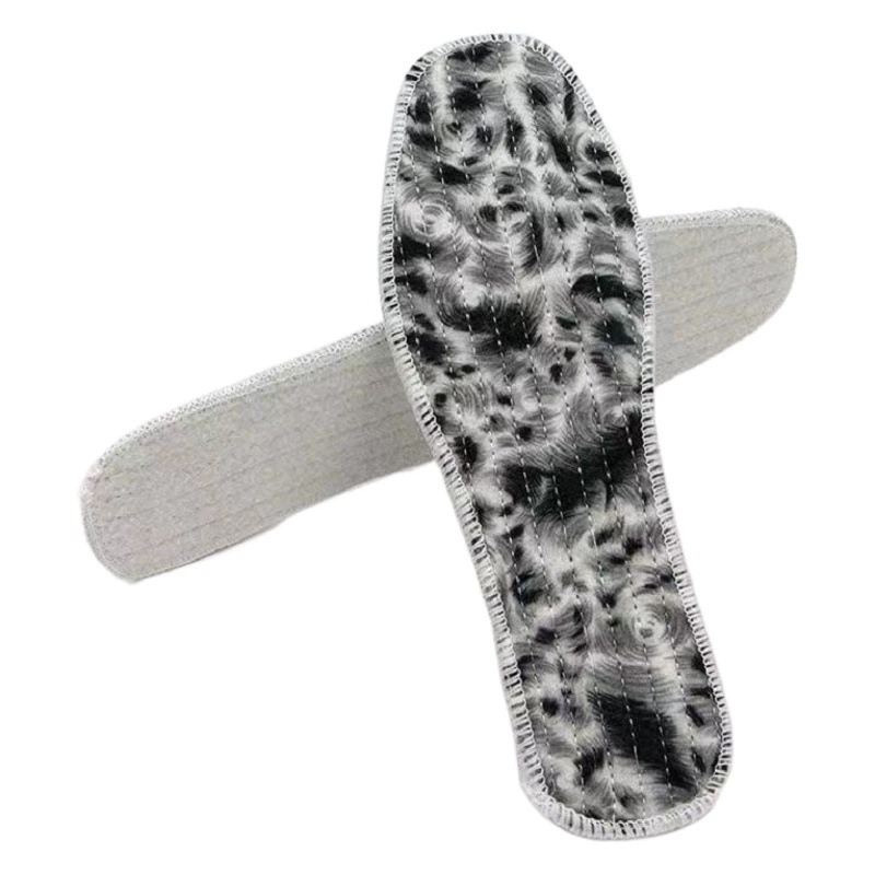 Синий хвост Феникса теплая зимняя стелька для мужчин и женщин Удобная хлопковая шерстяная фетровая хлопковая стелька красная стелька с хвостом Феникса оптом для мужчин