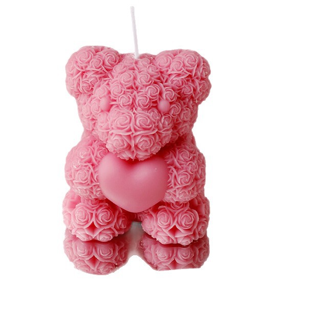 バレンタインデーのかわいいプレゼントバラの愛熊香薫ろうそくの親友の誕生日のお土産バレンタインデーの装飾|undefined