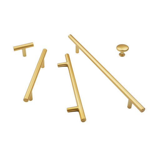 Gold and Black Aluminum Alloy Pull Handle for Cabinet Doors, Drawers, Wardrobe Doors, Single Hole Long Strip Pull, Direct Manufacturer Sale