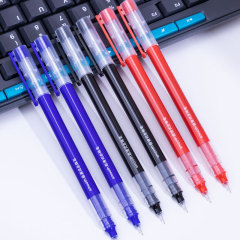 Wide Collection 001 Refillable Gel Pen with Ballpoint Sign Neutral Pen, Large Capacity Student Exam Use Needle Pen Black Red Blue 0.5