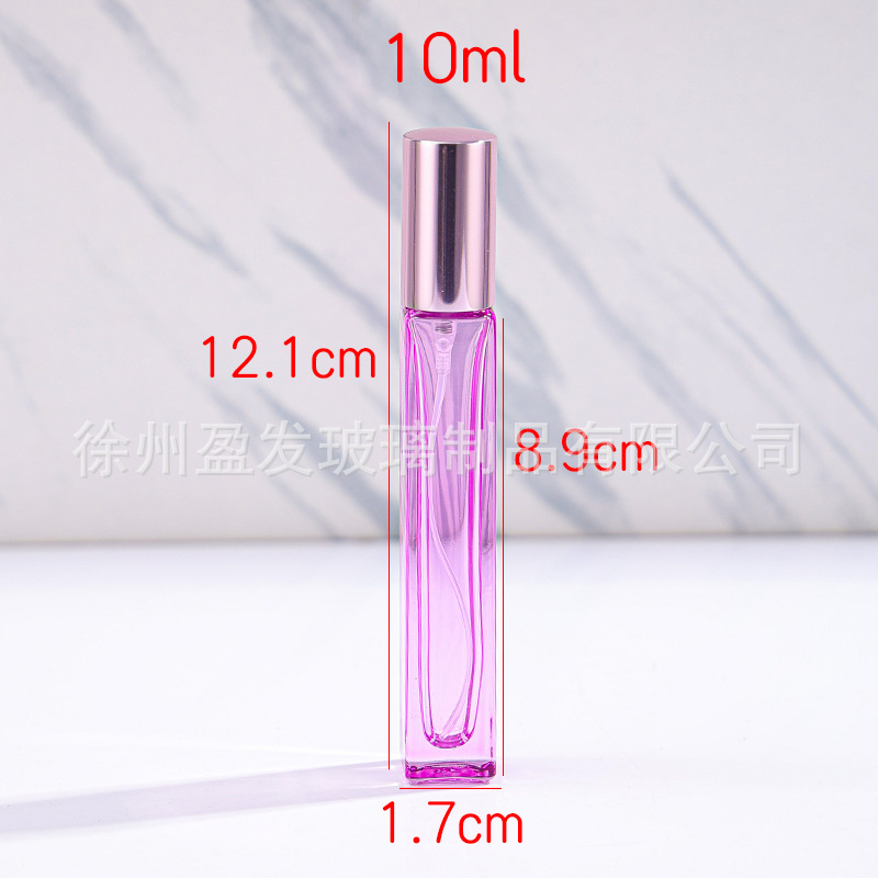 F018 - botella de fragancia portátil de alta calidad 5ml botella de pulverización de muestra pequeña botella vacía de vidrio de alta calidad 10ml pulverizador