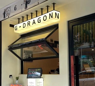 Double-sided hanging acrylic light box billboard hanging door signboard display card luminous word door sign design