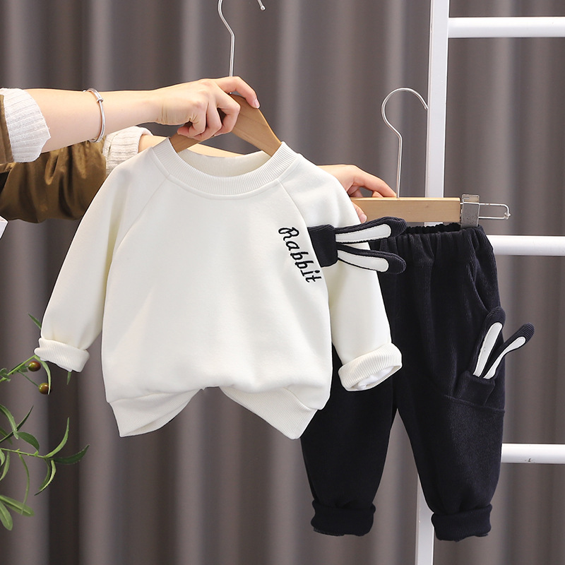 Vauvan asu pojille tytöille 2024 uuden tyylin lasten kevät ja tyylikkäät päällysvaatteet syksyn urheilu kaksiosainen setti_voghion.com
