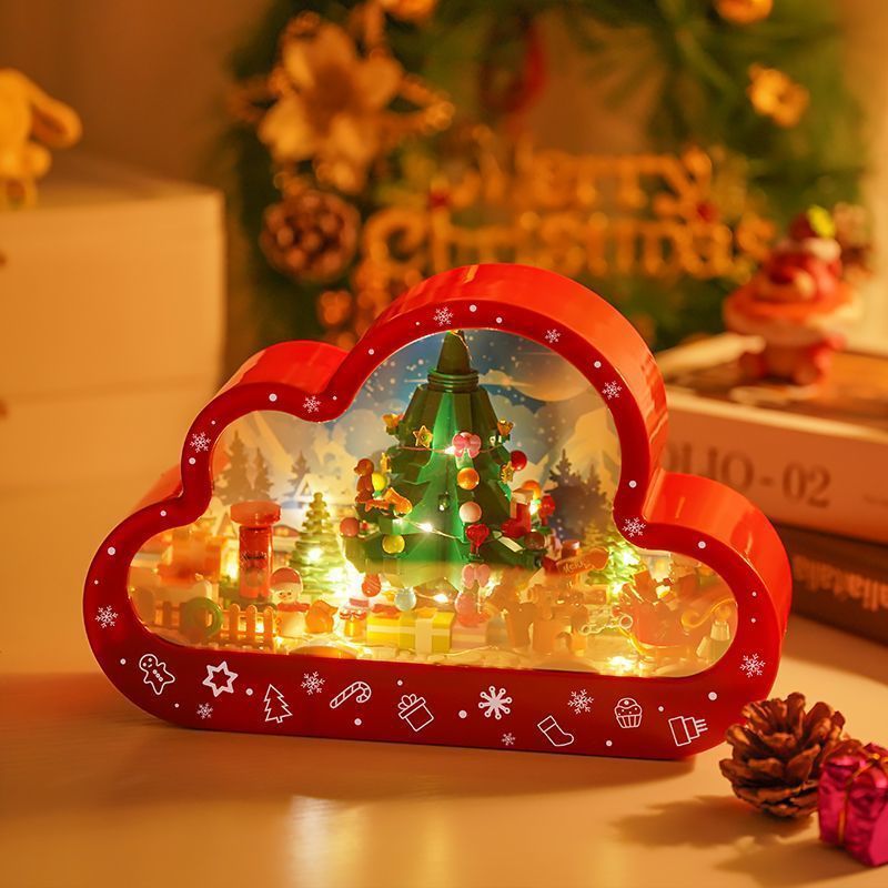 크리스마스 카니발 야간 조명