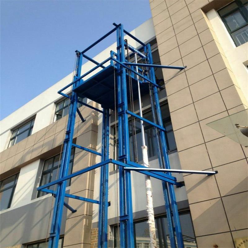 4层室外升降平台大吨位室外升降货梯 加工生产液压货梯厂房升降机