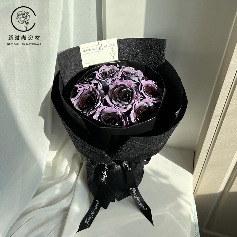 輸入水岩芸術紙手作り花包装紙バラ花花束包装紙材料花屋花芸アイデア|undefined