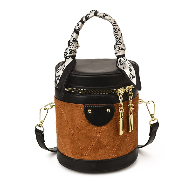 Bolso de hombro retro versátil para mujeres 2025 invierno nuevo nicho zhong mochila texturizado diamante bolso de cubo de mano