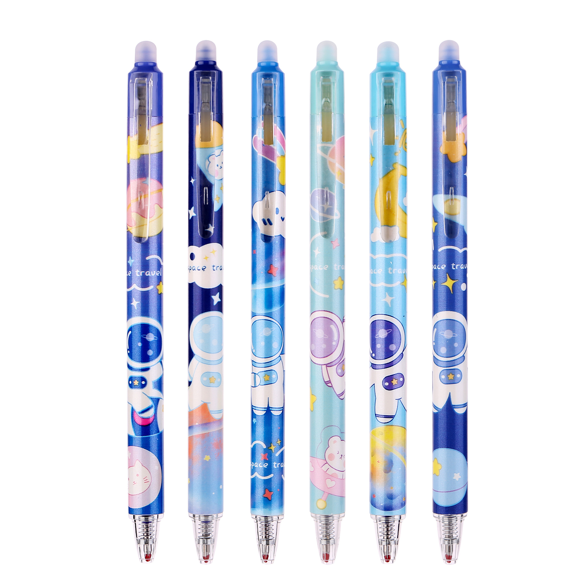 Haoli empuje de recarga borrable 0,5 M cristal azul Mo fácil de limpiar caliente borrable estudiante Mo le pluma de gel pluma a base de agua