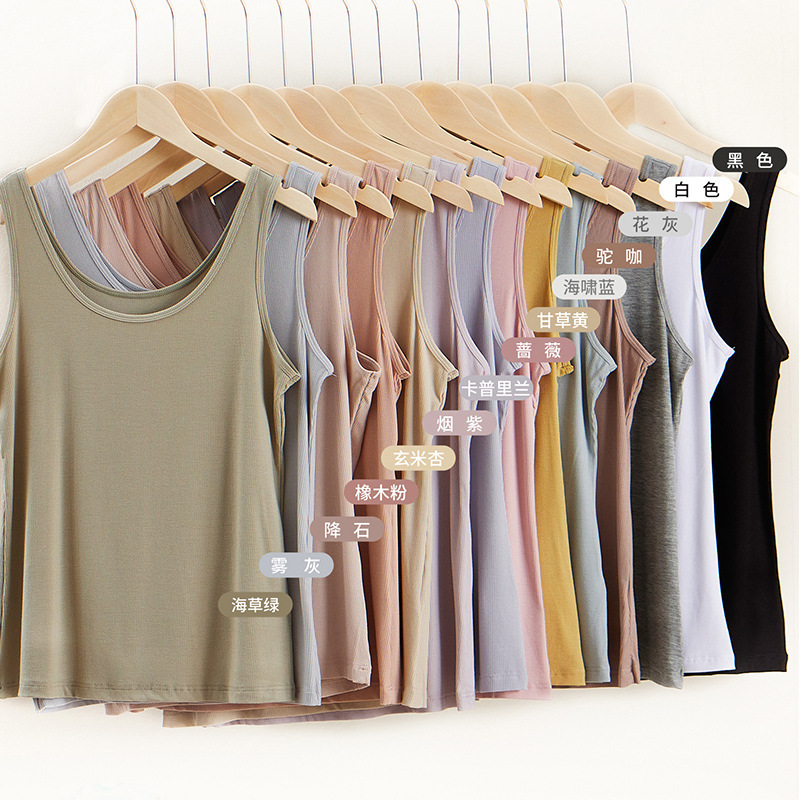 Mina Shudan 2*2 thread cotton basic camisole women's slim slim slim thin pit knitted base shirt 9260