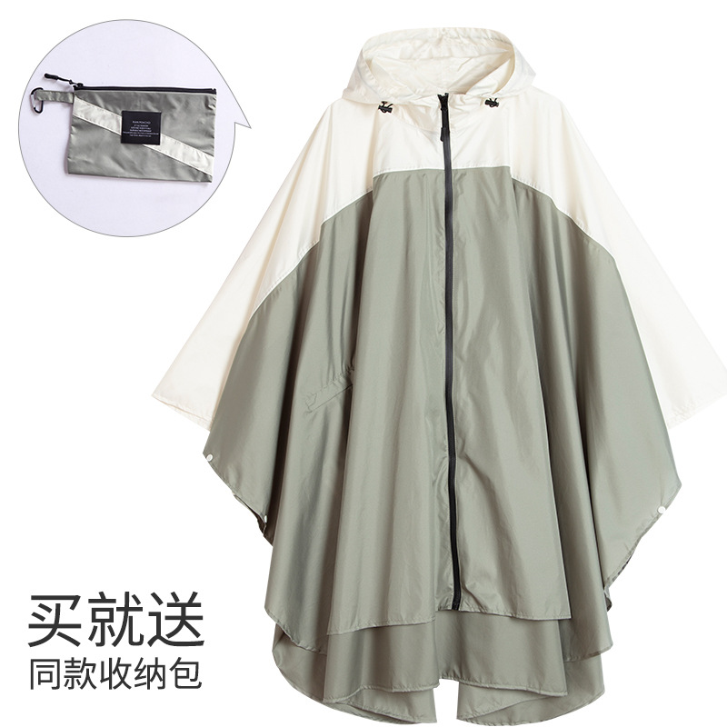 Fabricantes venden japonés Corea del Sur moda Capa delgada hombres y mujeres adultos impermeable poncho mochila ciclismo Amazon comercio exterior image 54