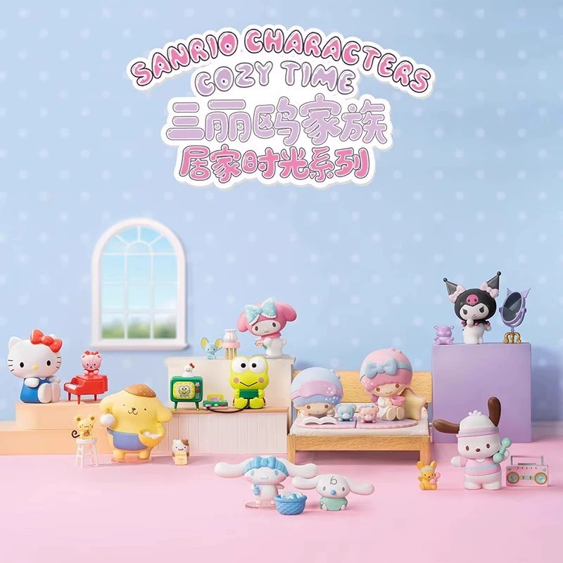 Подвесная плюшевая слепая коробка (Sanrio) — серия Angel Garden и персонажи, коллекционные мини-игрушки