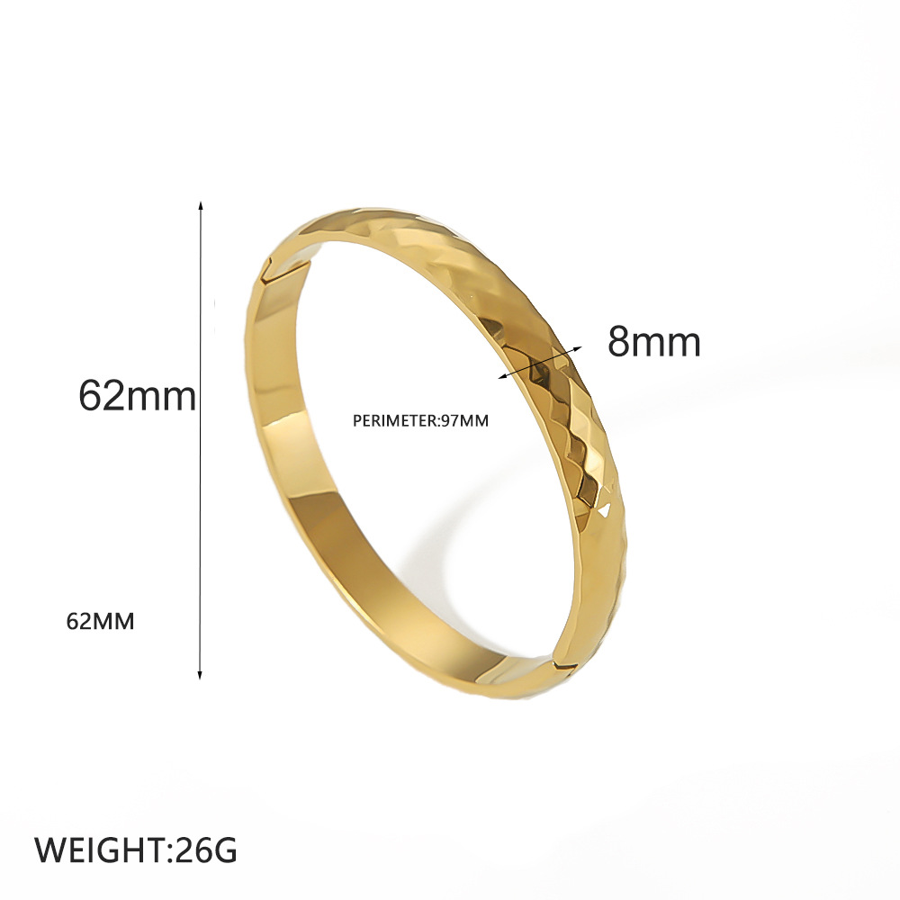 Nuevo estilo europeo y americano de diamantes ondulados pulseras de acero de aluminio no se desvanecen pulseras de acero inoxidable de alta calidad joyas