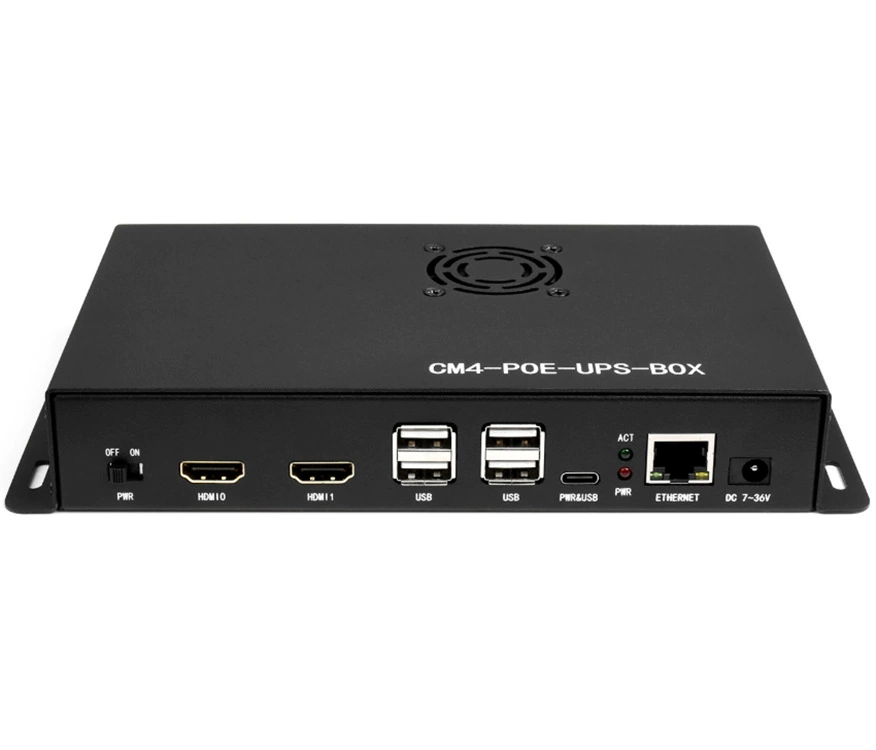 Расширительная плата UPS PoE для Raspberry Pi CM4, пакет на хосте, двойной канал, HDTV, гигантский гигабитный Ethernet, четверной USB 2.0