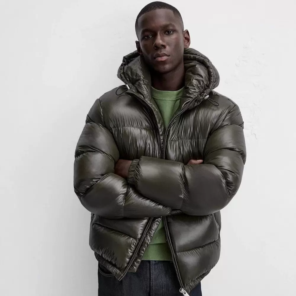 大量现货欧美秋冬连帽休闲棉服夹克夹棉棉袄跨境亚马逊外套男装