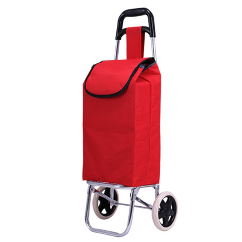 Carrito de Compras Plegable de Hierro Plegable para Compras Domésticas