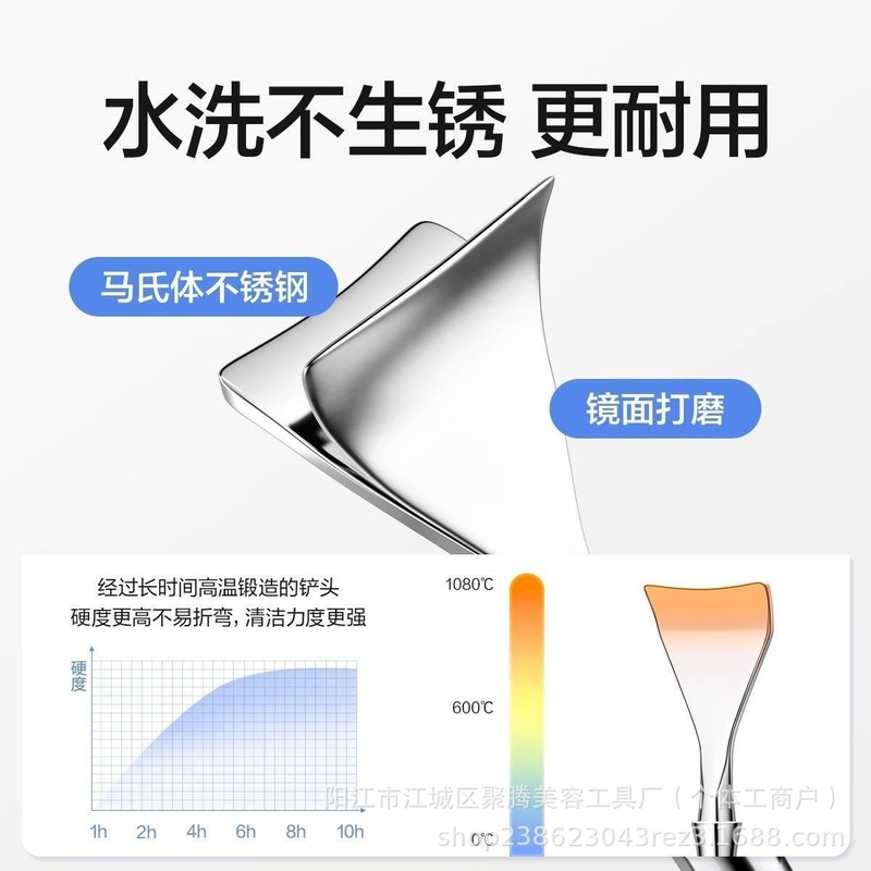 不锈钢黑头铲粉刺针清洁鼻子刮黑头工具双头两用暗疮针按摩美容铲|undefined