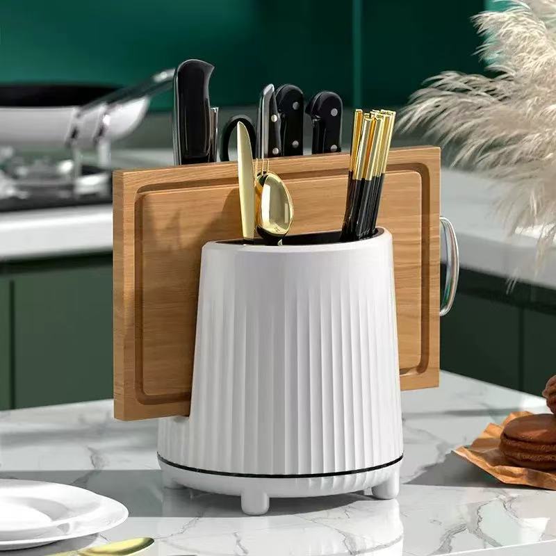 Universal storage system, capacious drying rack, knife