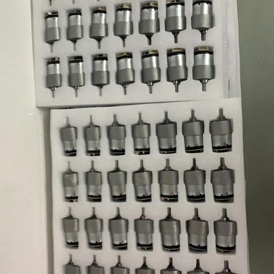 龙岗小马达包装深圳东莞供应减速电机珍珠棉托盘减速马达泡棉托盘