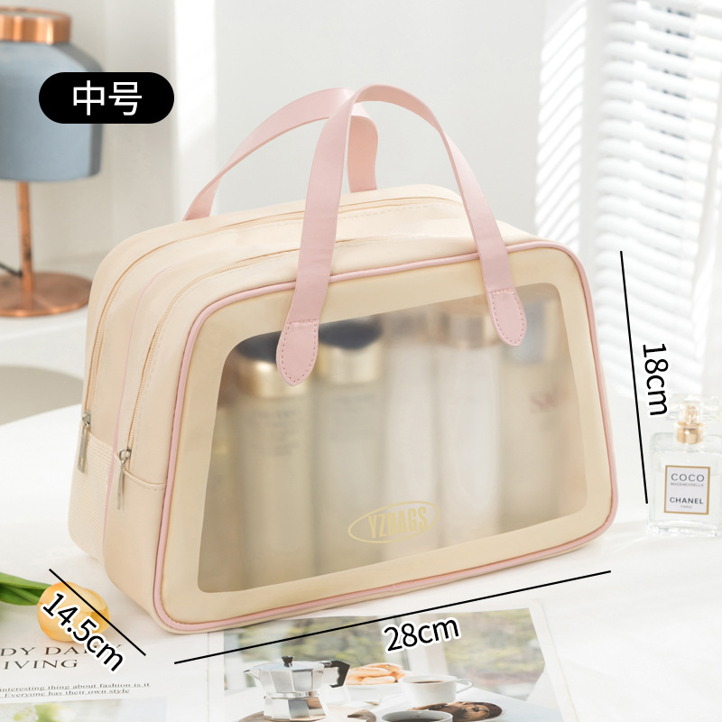 Bolsa de cosméticos de alta calidad para mujer bolsa de separación húmeda y seca gran capacidad hogar dormitorio cuidado de la piel lavado bolsa de almacenamiento al por mayor