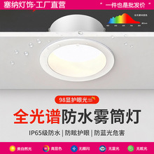 ȫ���׳�����ˮ��Ͳ��IP65����ˮ����������ԡ��Ƕ��ʽ�׵ƿ���75