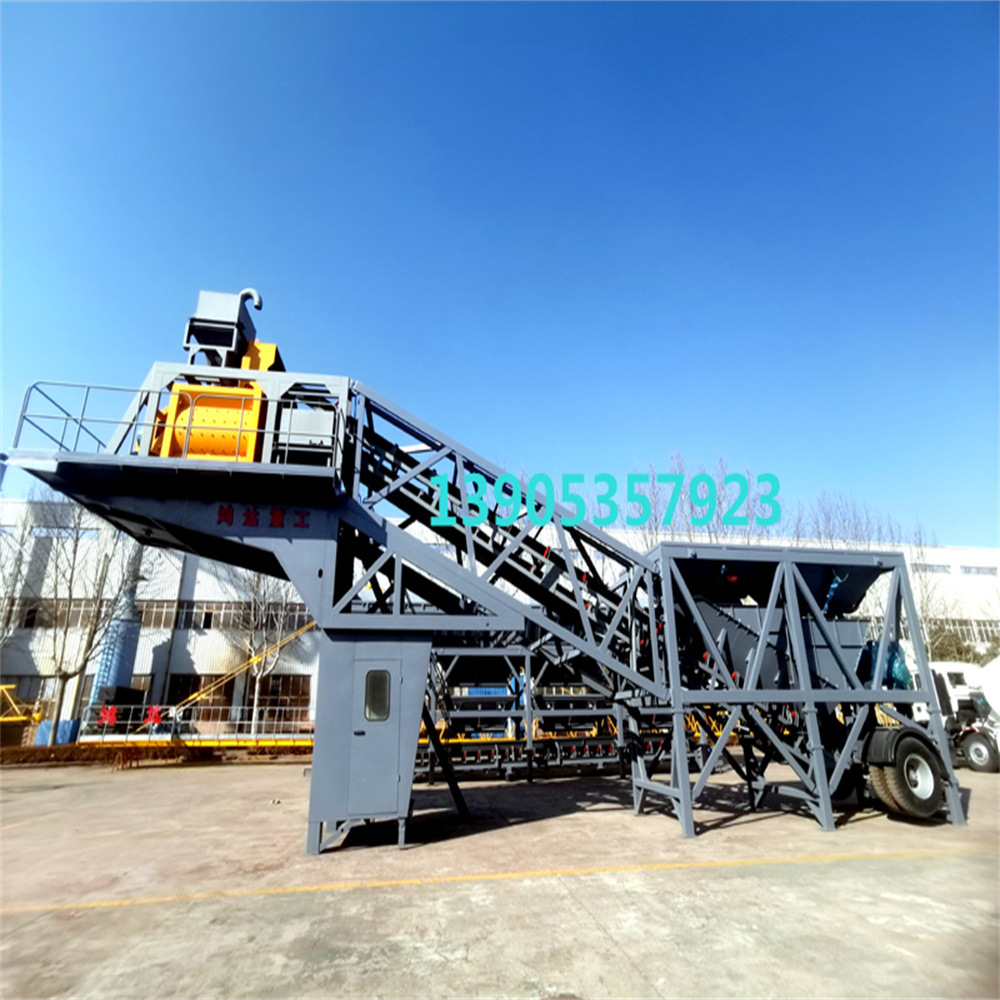 供应移动式混凝土搅拌站 YHZS60混凝土移动站移动搅拌站出口外贸