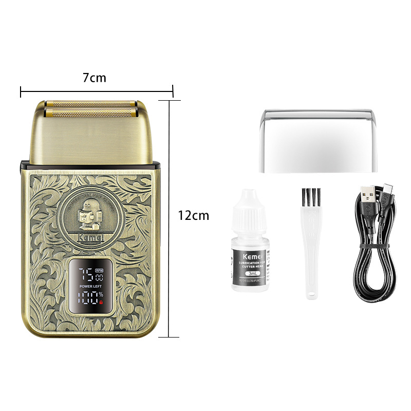 Transfronterizo Komei recíproco afeitador eléctrico para hombres afeitador flotante recargable afeitador al por mayor KM-T101