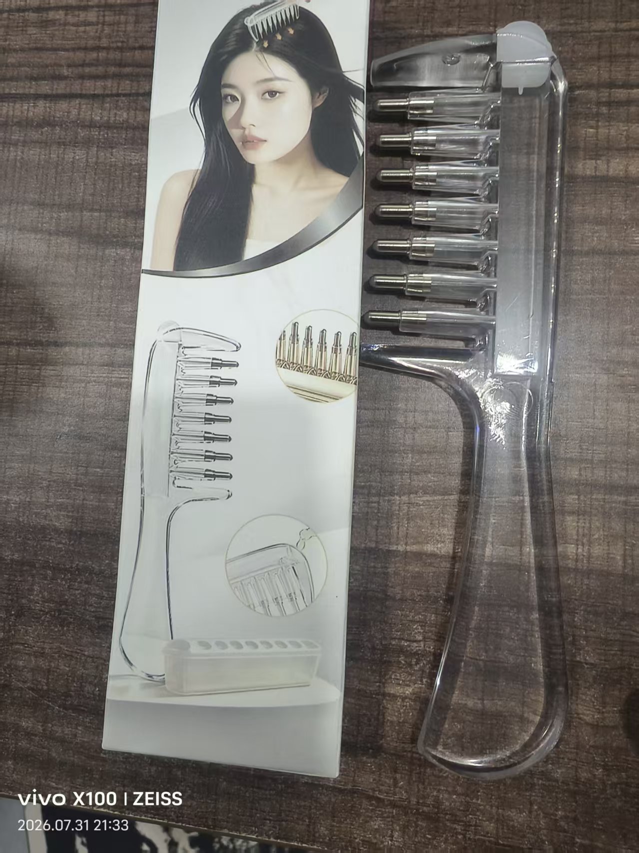 Yuan Meng nuevo color macarón masaje hueco peinado no nudo cráneo alto estilo flojo cuidado del cabello