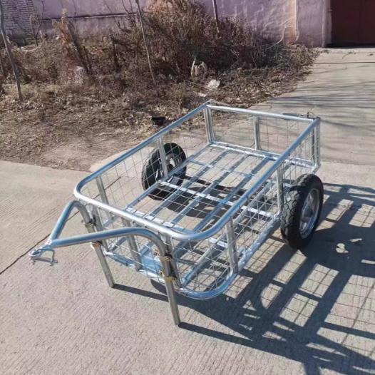 拖挂购物车快多功能钓鱼装备外卖电动车外挂拆拉货简易小拖车实用