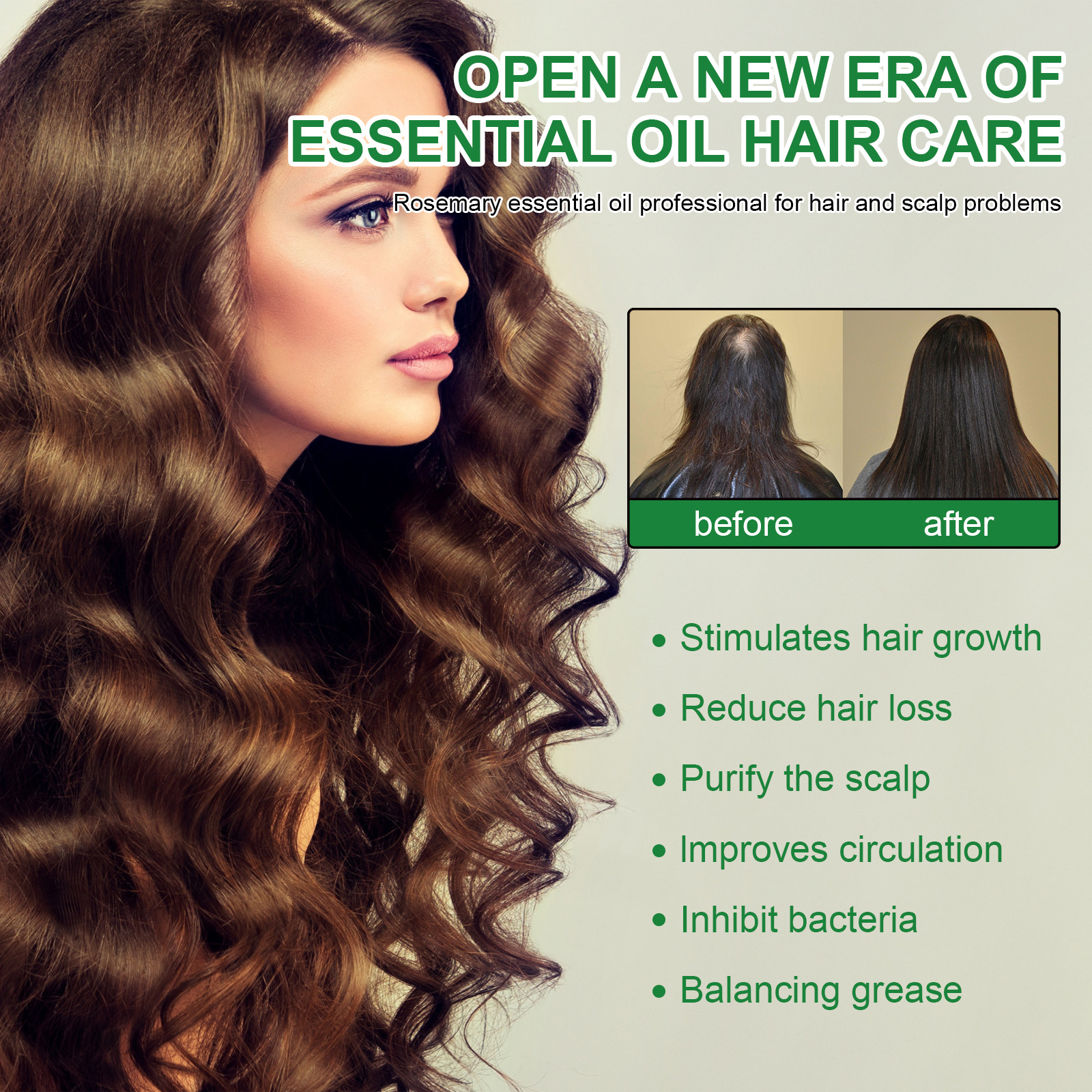 EELHOE Rosemary Dense spray Moisturizes Roots, Restores Gloss, Increases Elasticity, Prevents Hair Loss and_voghion.com