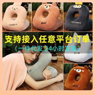 Cross-Border Student Children's Nap Pillow, Elementary School Students' Lying Pillow, Office Nap Pillow, Lying Pillow Artifact, Ice Silk Lying Pillow