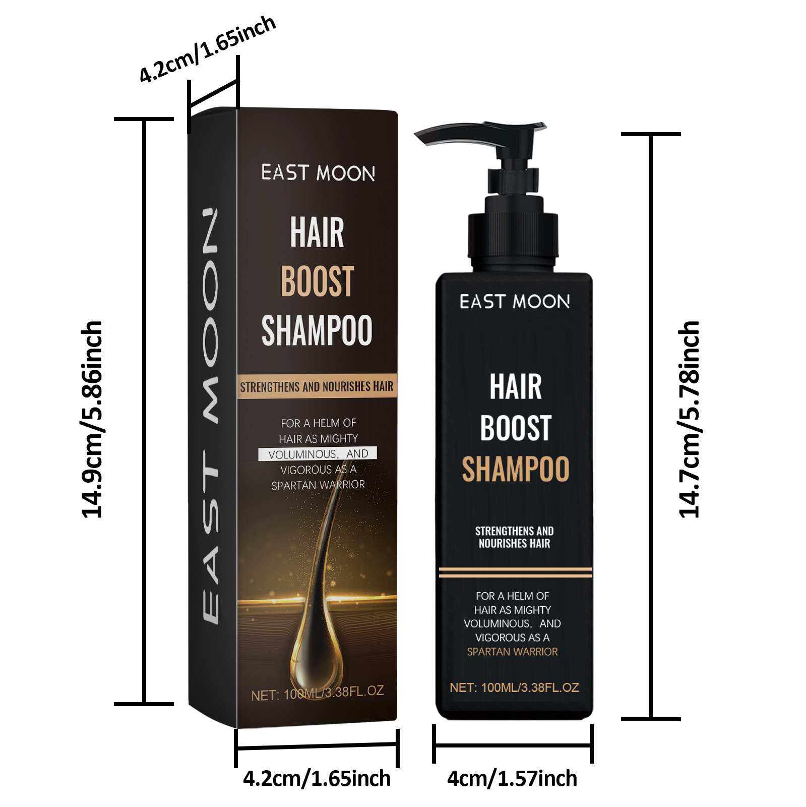 Feuchtigkeitsspendendes Shampoo für dickes Haar – Repariert und stärkt Ihre Kopfhaut, beugt Haarausfall vor_voghion.com