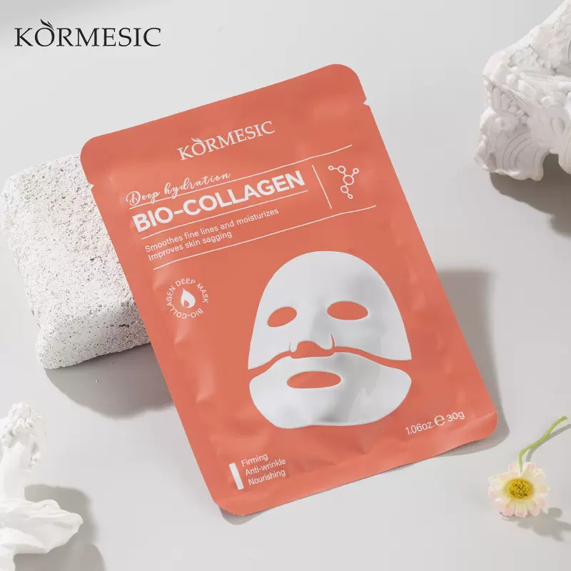 KORMESIC全英文生物胶原蛋白贴片面膜face mask跨境外贸厂家现货