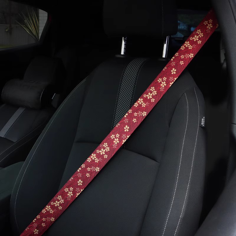Car modification belt and wind carp seat safety belt 4.8cm wide color modification belt woven