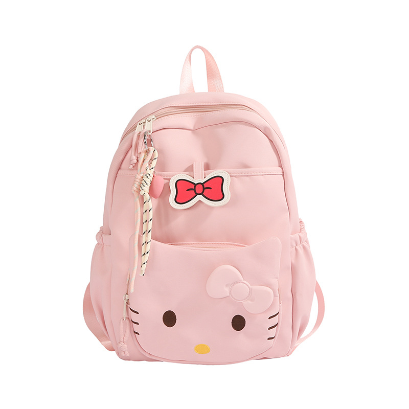 Nueva mochila de dibujos animados lindo, simple y casual, mochila para estudiantes universitarios de secundaria y preparatoria, viaje de gran capacidad