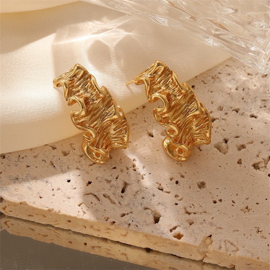 16g Weight Titanium Steel Ear Needle Material Earrings Classification 1 Pair Casual Simple Style Geometric Imitation Pearl Titanium Steel Earrings