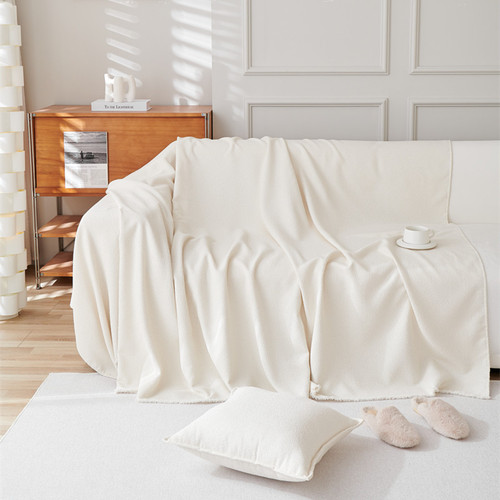 Teddy velvet waterproof sofa cover cloth, universal anti-slip sofa cover for all seasons, anti-cat scratch cloth, seat cushion, dust cover