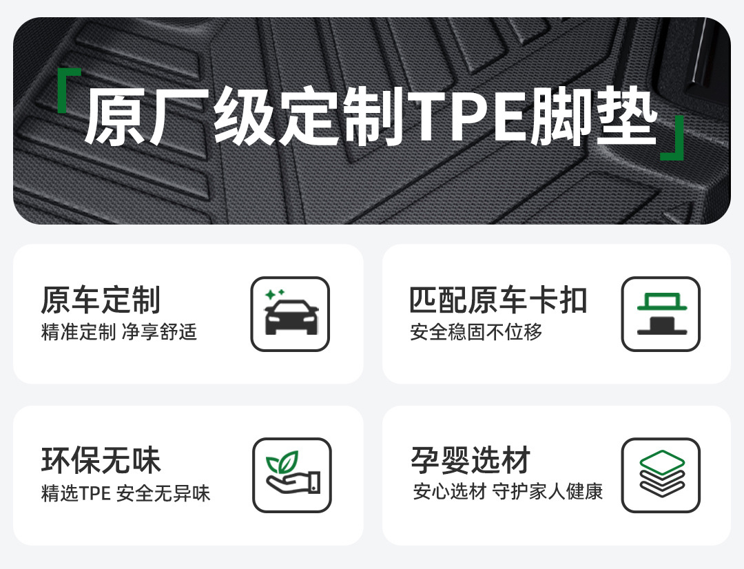 Suitable for Carryou Door Sill Tpe Car Floor Mats Full Surround Car Mats Car Floor Mats Interior Special Car Mats