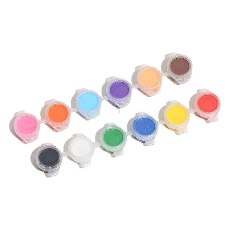 Акварель пигментные полоски партии 12 цветов 3ml шесть последовательных пигментов 12 штукатурные куклы раскраски изобразительное искусство живопись DIY пигмент