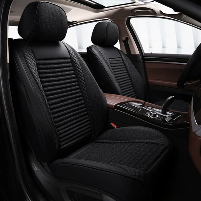20 years new full cover linen/leather Ice Silk Four Seasons cushion car cushion seat cushion seat cover factory one-piece delivery (Four Seasons Pad)