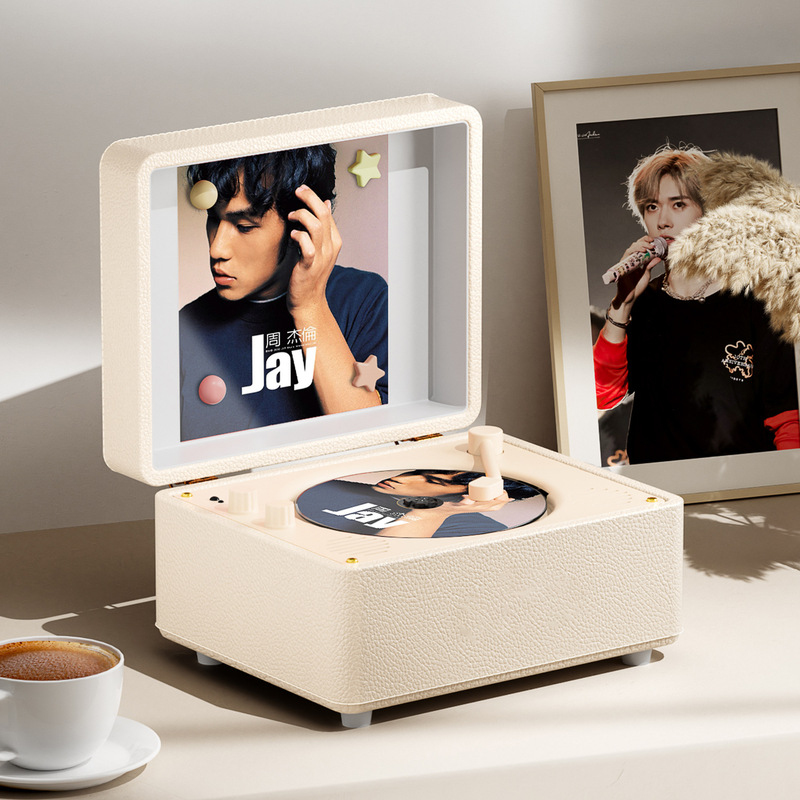 Cross-Border Foreign Trade Meiling M525I Retro Cd Player Radio Leather Creative Album Disc Bluetooth Speaker Cross-Border Foreign Trade Meiling M525I Retro Cd Player Radio Leather Creative Album Disc Bluetooth Speaker