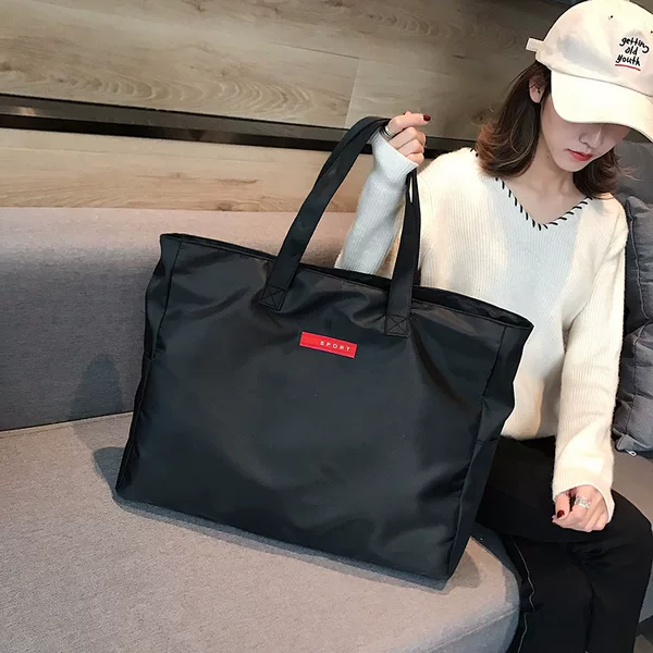 Short Distance Folding Travel Bag Women's Portable Simple Luggage Bag Large Capacity Travel Bag Lightweight Waterproof Shoulder Gym Bag