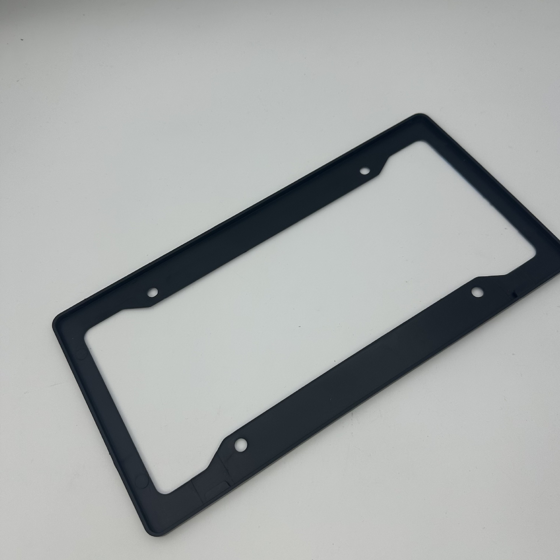 US standard four-hole plastic small round hole full-print license plate frame, personalized car license plate frame, decorative frame, license plate holder